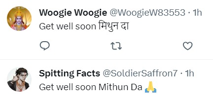 Fans react to Mithun Chakraborty