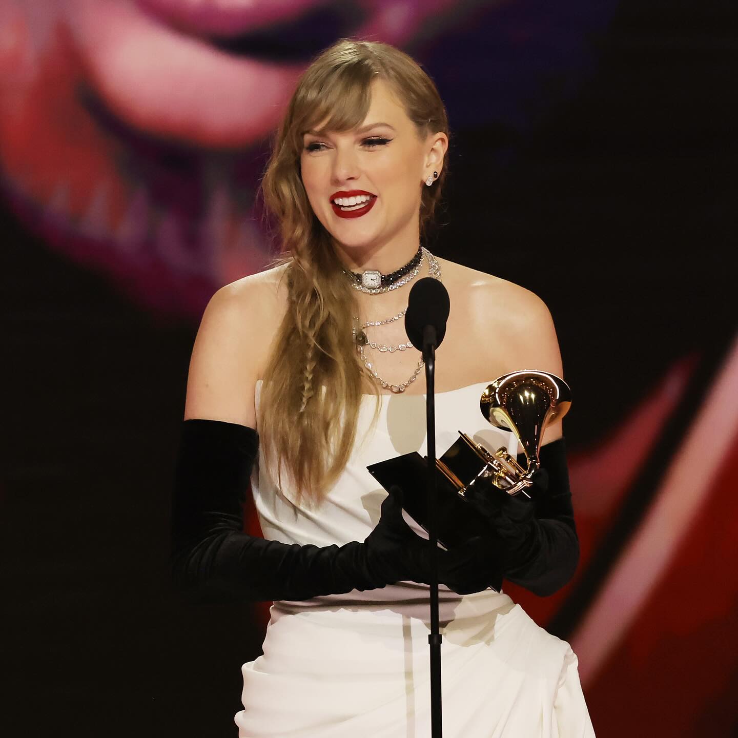 Taylor Swift at Grammys 2024