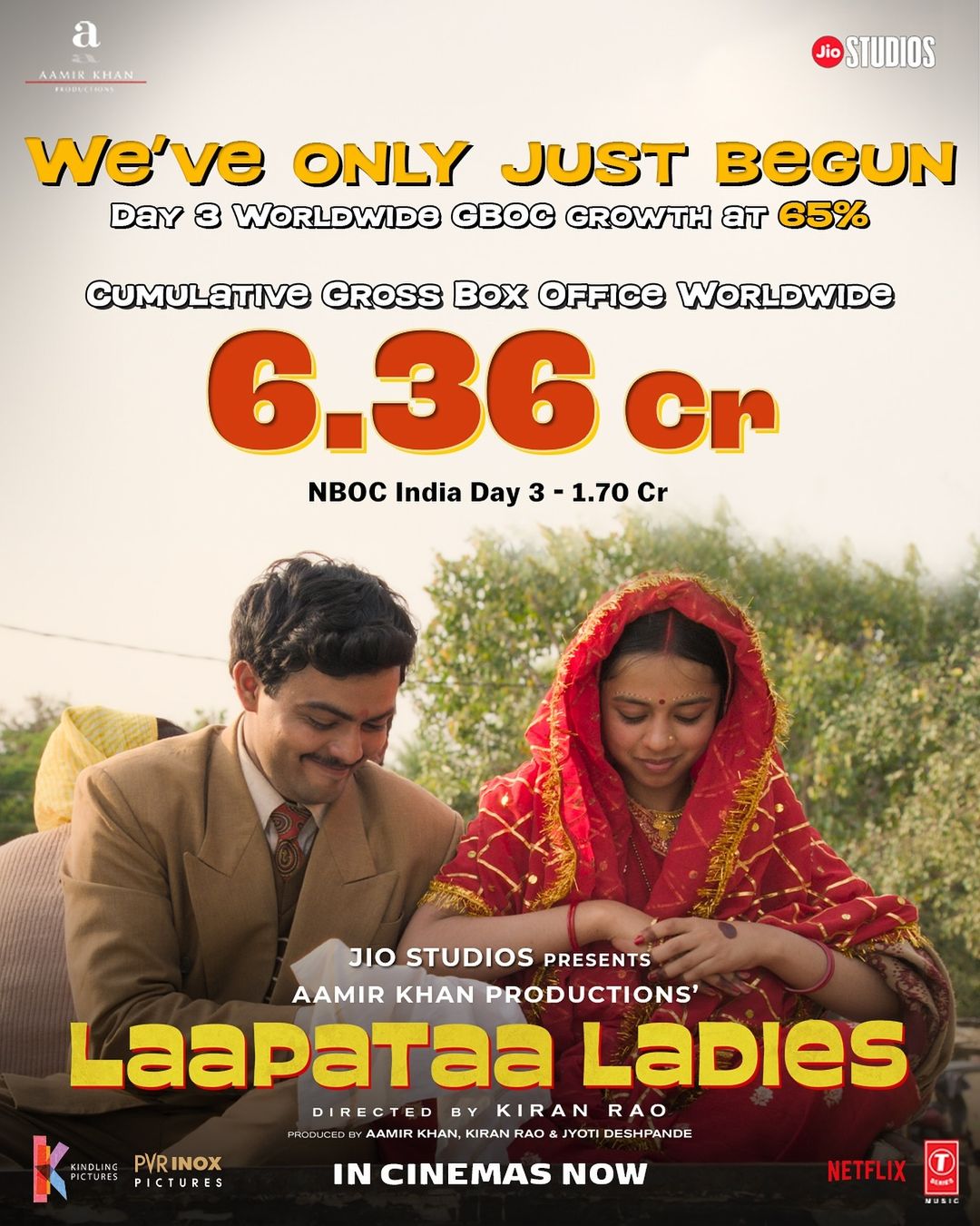 Laapataa Ladies Worldwide box office collections