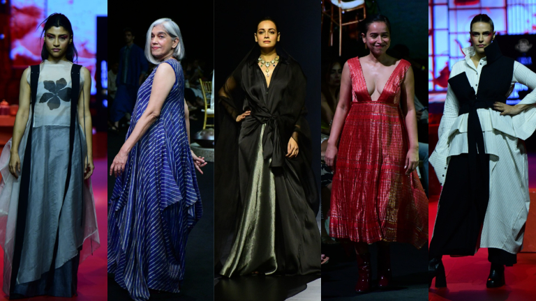 lakme fashion week, lakme fashion week 2024, lfw, lfw 2024, neha dhupia, konkona sen sharma, ratna pathak shah, , tillotama shome, dia mirza