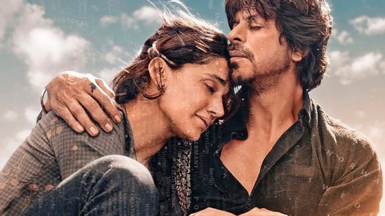 Taapsee Pannu And Shah Rukh Khan On Dunki Poster