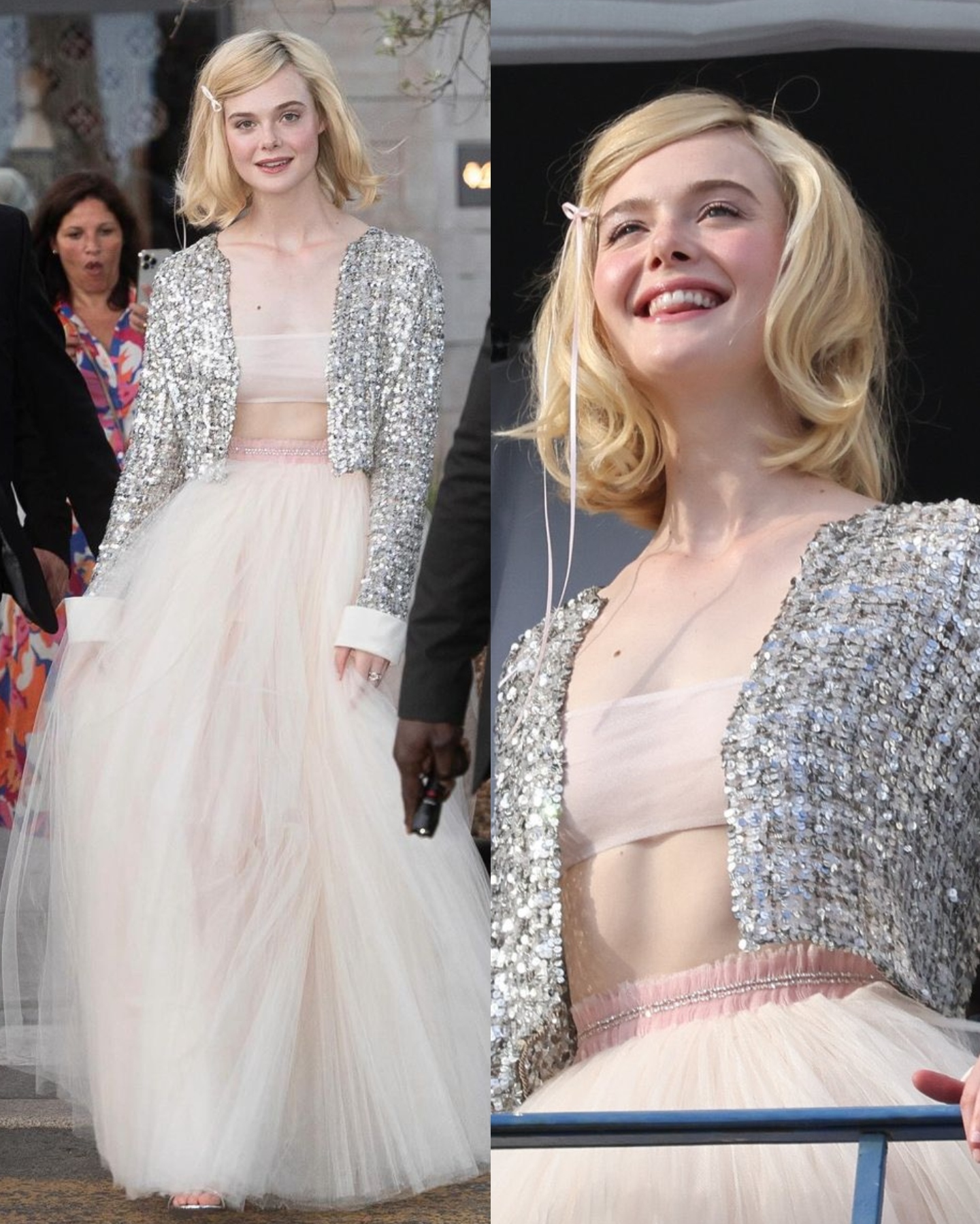 Elle Fanning Chanel’s SS2024 couture at Cannes Film Festival Day 11