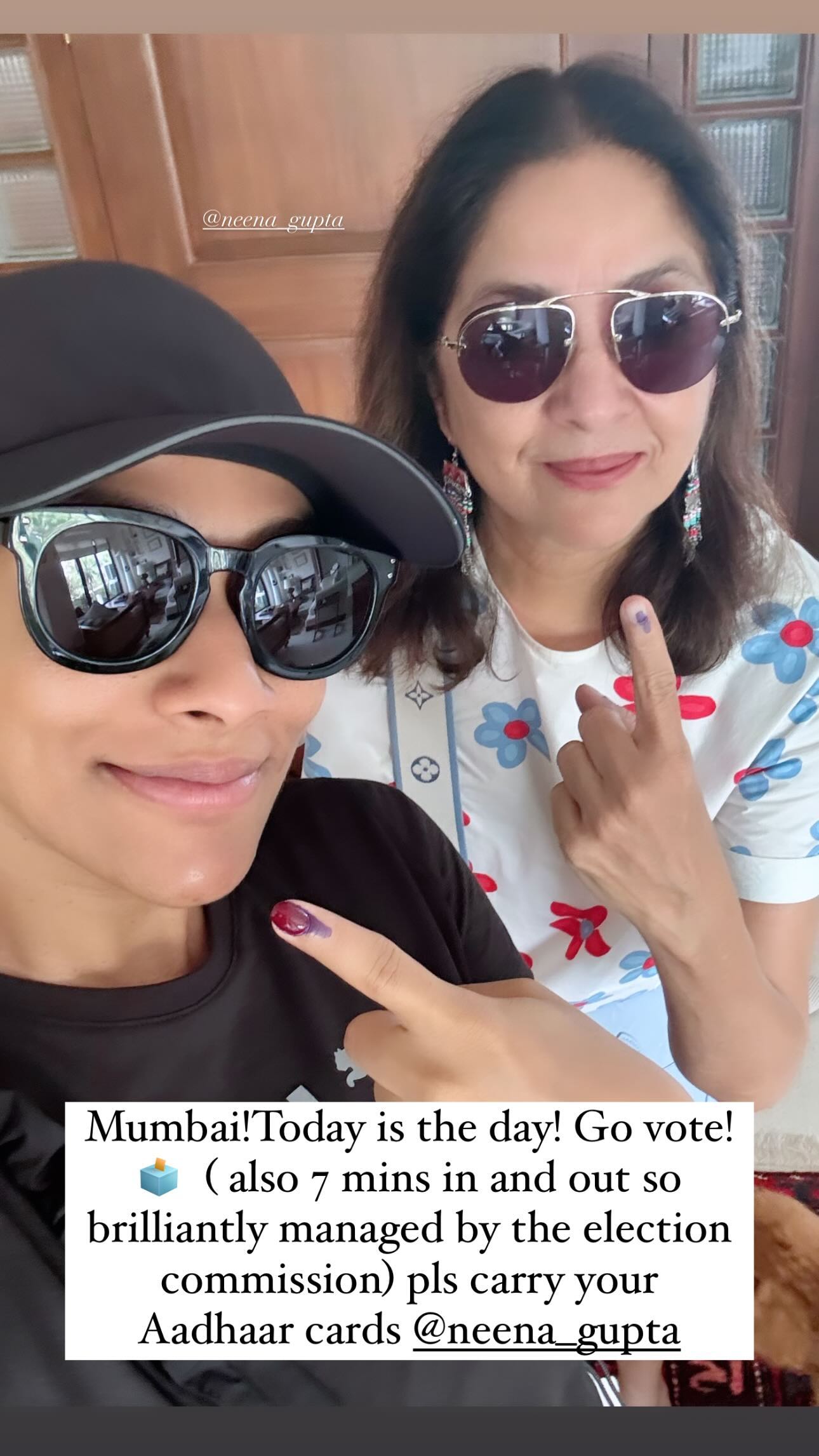 Neena Gupta and Masaba Gupta flaunt their inked mark