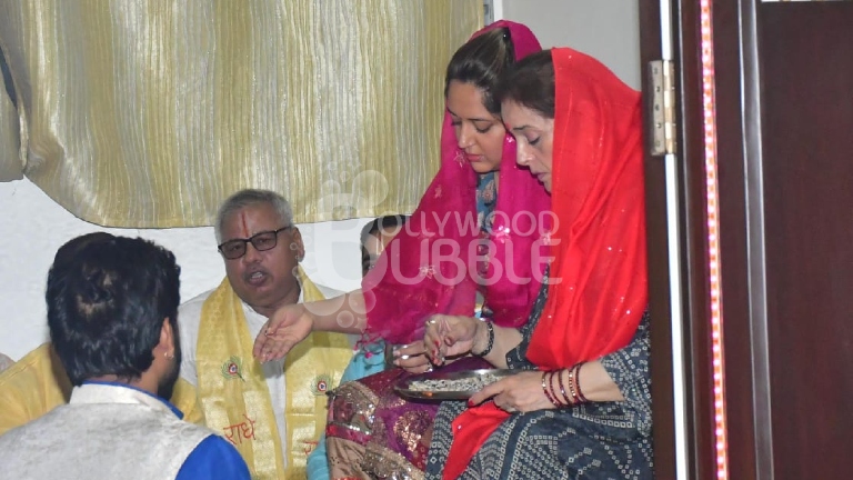 Poonam Sinha performing pre-wedding pooja