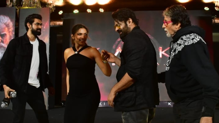 Amitabh Bachchan, Prabhas rush to help mom-to-be Deepika Padukone; their adorable fight will make you go ‘awww’- Watch