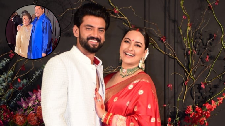 sonakshi sinha zaheer iqbal reception, sonakshi sinha zaheer iqbal wedding reception, sonakshi sinha zaheer iqbal wedding, sonakshi sinha, zaheer iqbal, shatrughan sinha, poonam sinha,