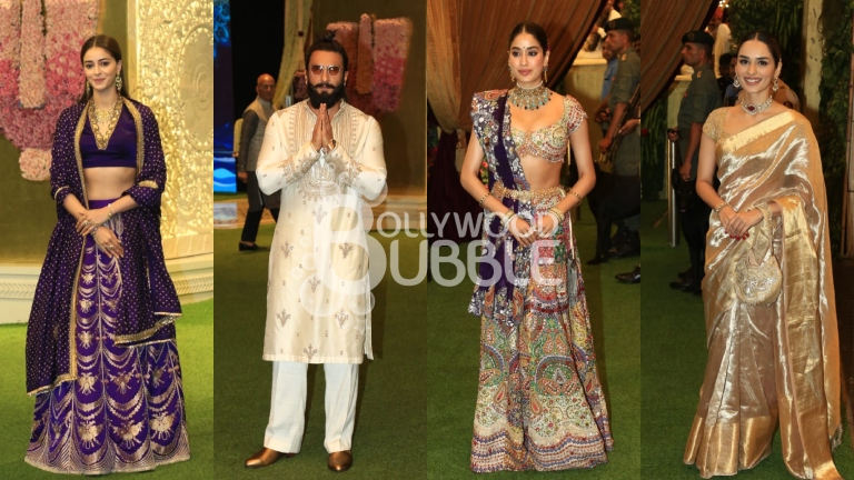 celebs at anant radhika mehendi, ranveer, ananya, janhvi, manushi,