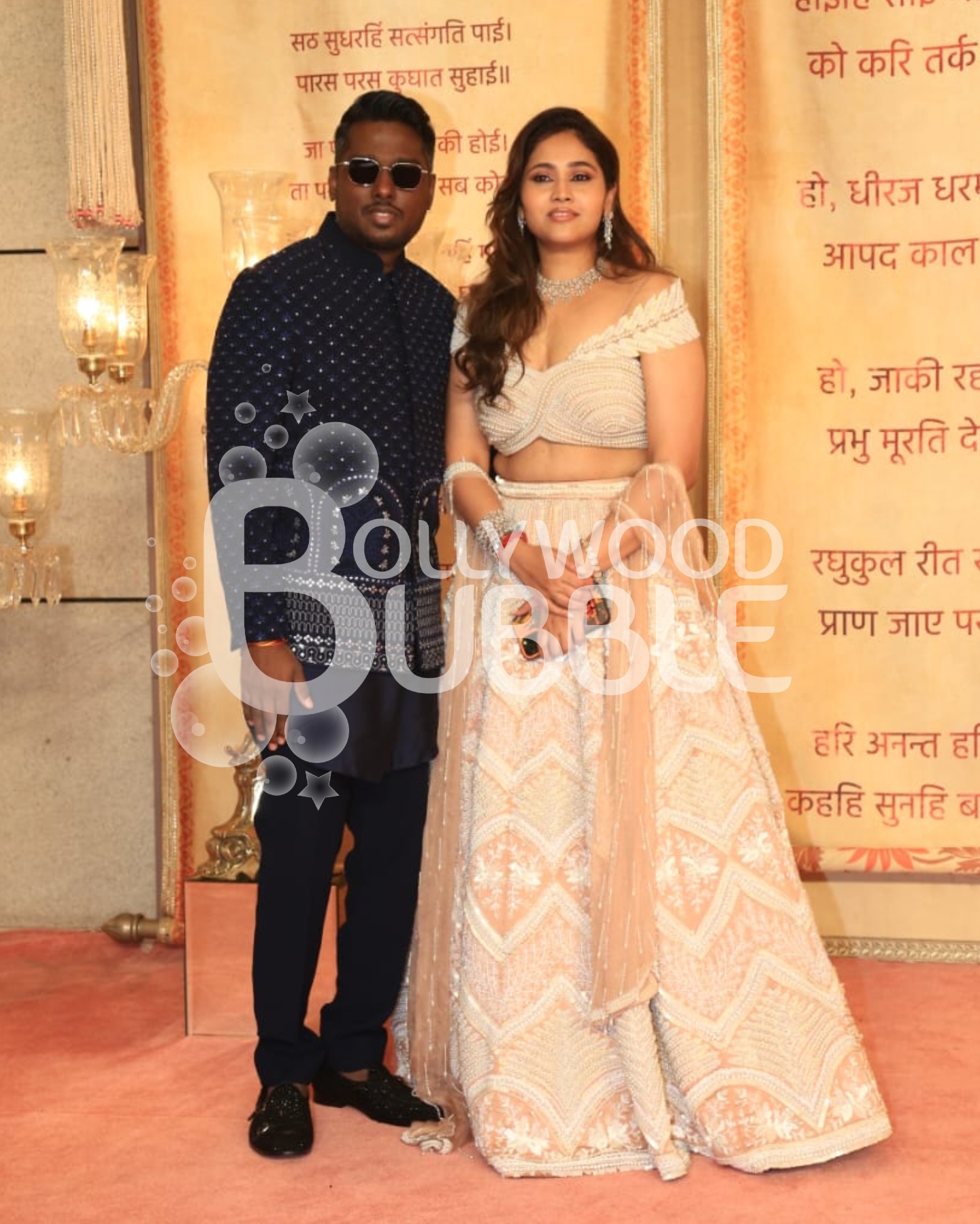 Atlee with wife at Anant Ambani-Radhika Merchant wedding reception