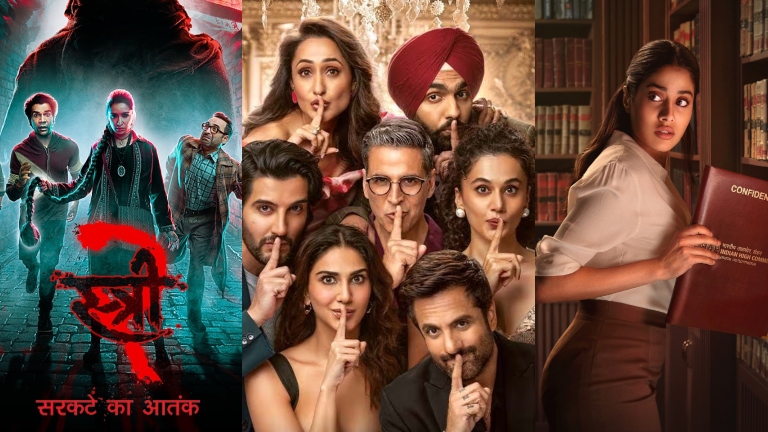 bollywood movies august 2024, stree 2, khel khel mein, ulajh,