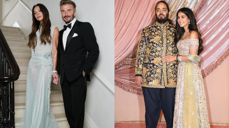 anant ambani, anant and radhika, radhika merchant wedding, anant radhika sangeet, anant radhika wedding, david beckham india, david beckham with nita ambani