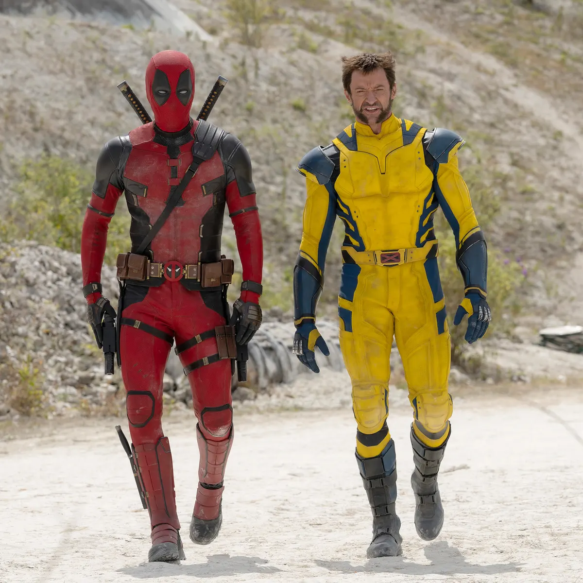 Hugh Jackman and Ryan Reynold in Deadpool & Wolverine