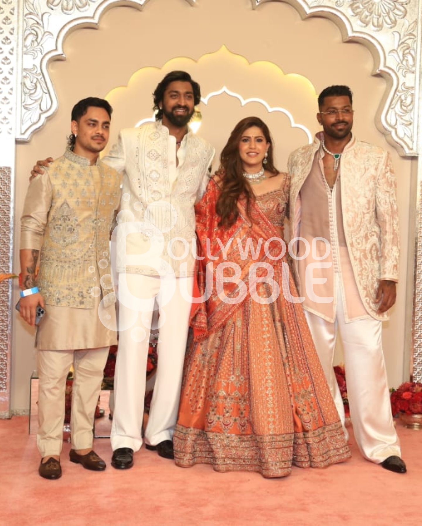 Ishan Kishan, Krunal Pandya and Hardik Pandya at Anant Ambani-Radhika Merchant wedding