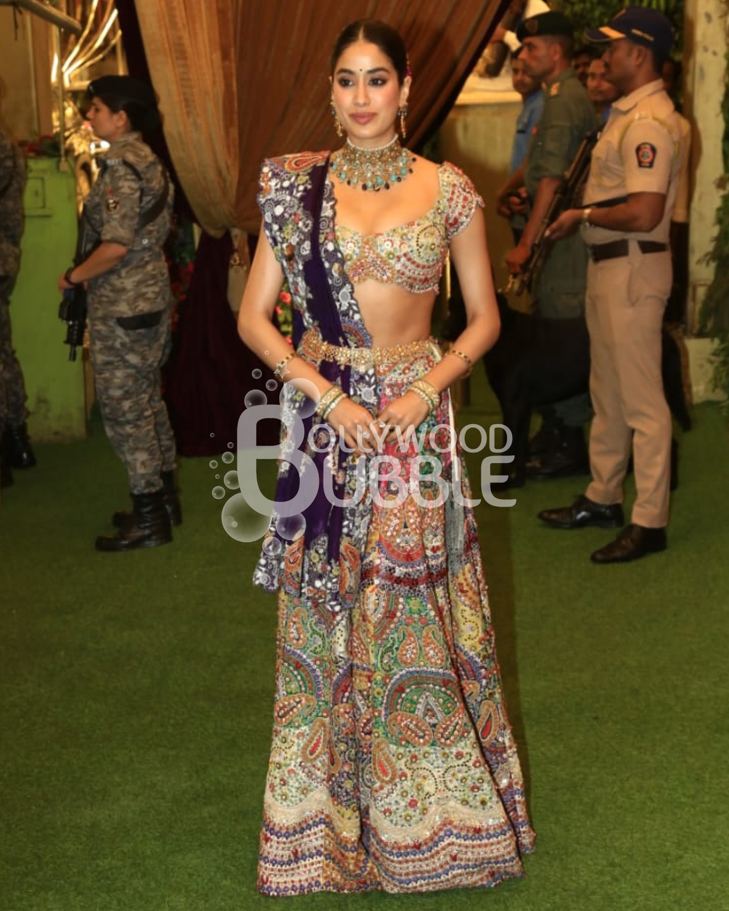 Janhvi Kapoor at Anant Ambani-Radhika Merchant Mehendi ceremony