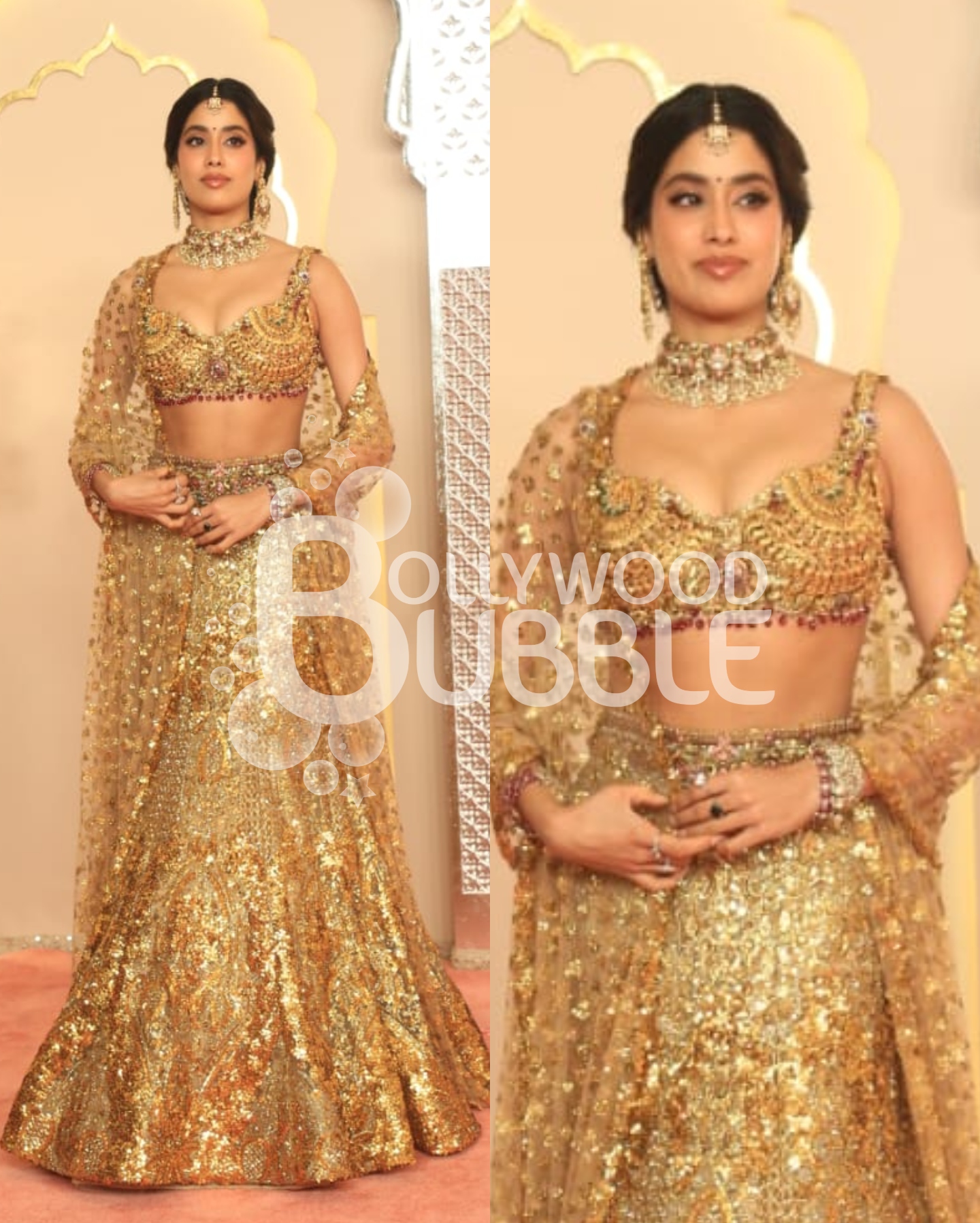 Janhvi Kapoor at Anant Ambani-Radhika Merchant wedding