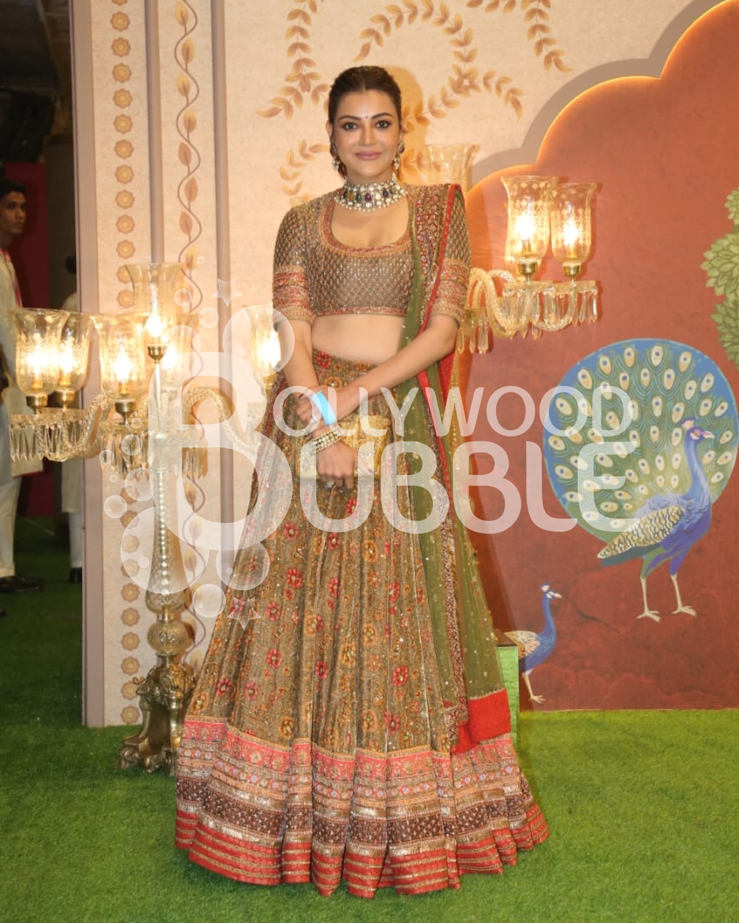 Kajal Aggarwal at Anant Ambani-Radhika Merchant Aashirwad function