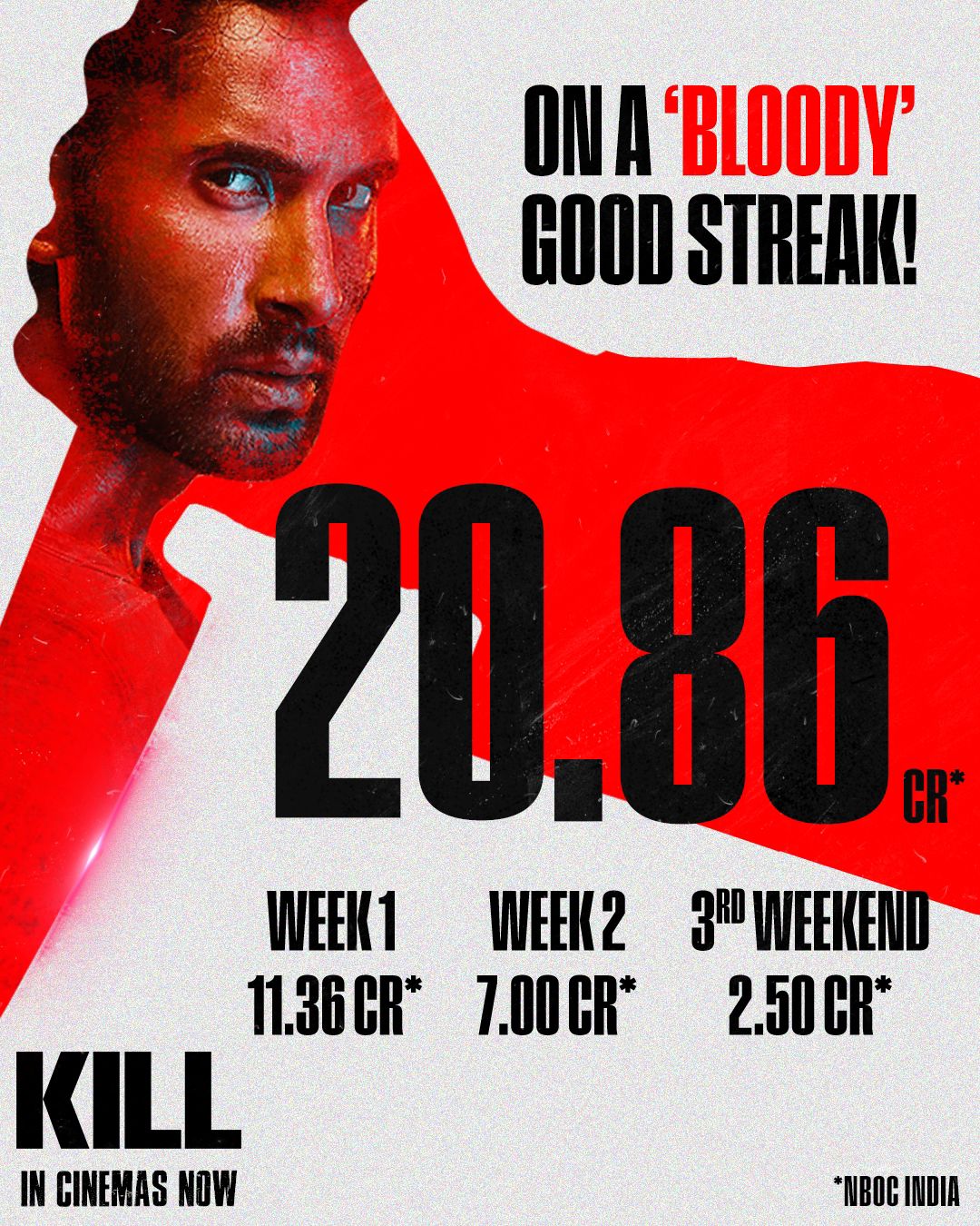 Kill box office 3rd weekend