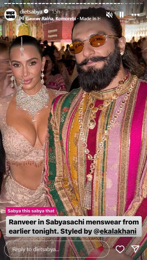 Kim Kardashian and Ranveer Singh