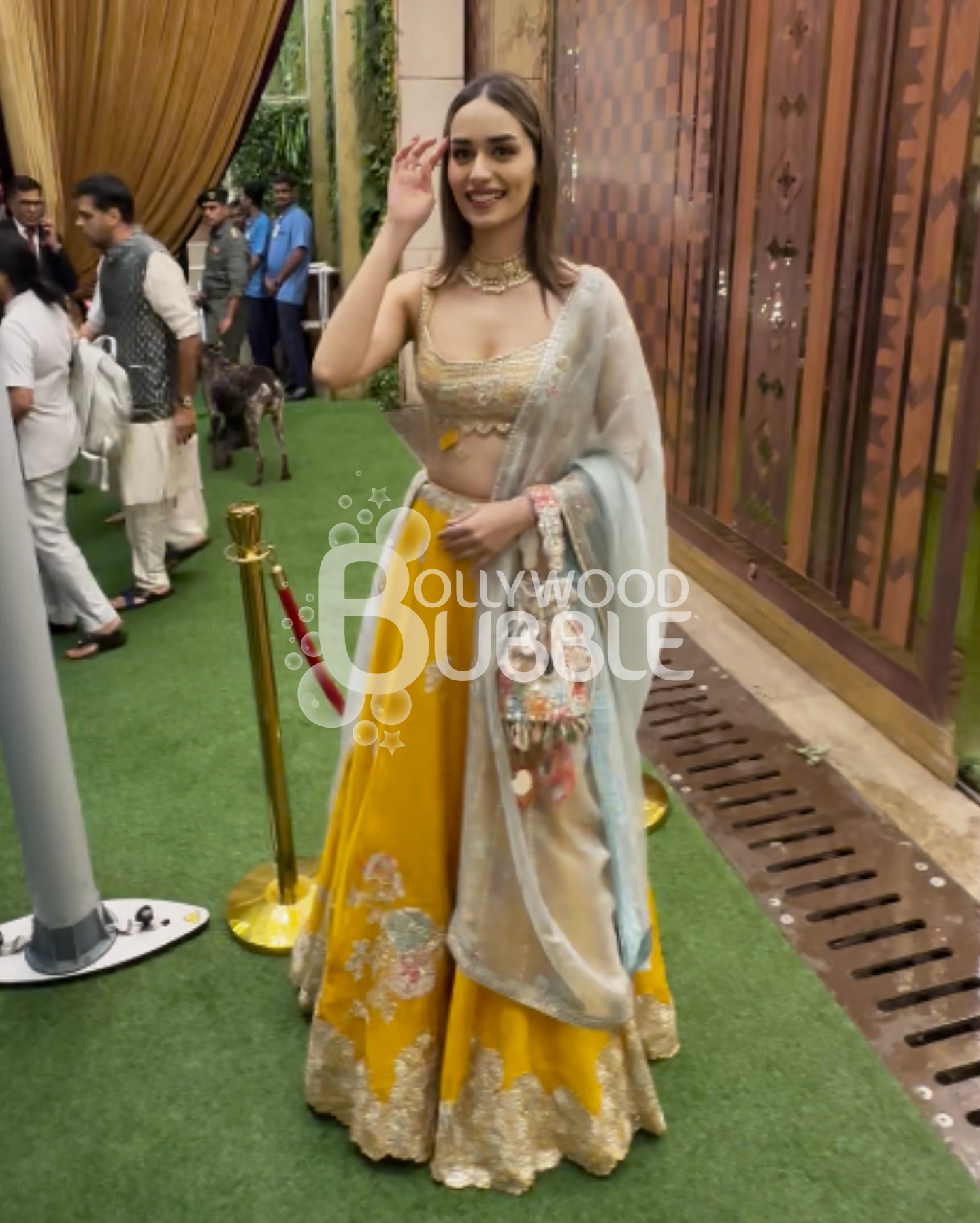 Manushi Chillar at Anant Ambani-Radhika Merchant Haldi ceremony