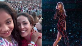 mira rajput, mira and misha, shahid kapoor daughter, shahid and daughter misha, shahid and mira, mira and shahid kapoor, mira rajput at taylor swift concert with daughter misha kapoor