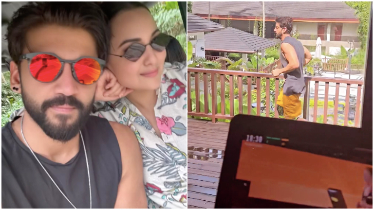 Sonakshi Sinha proves opposites attract with a cute workout video featuring hubby Zaheer Iqbal- Watch