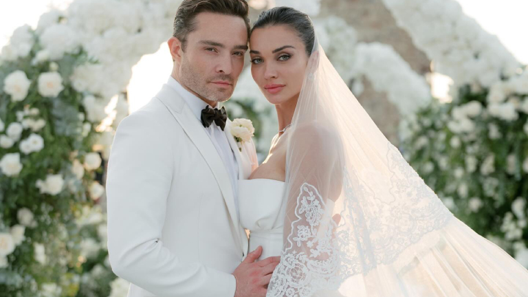 Amy Jackson and Ed Westwick are officially married! Newlyweds share first dreamy wedding photos