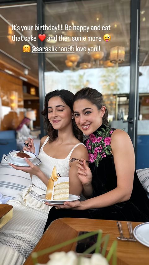 Ananya Panday wishes Sara Ali Khan