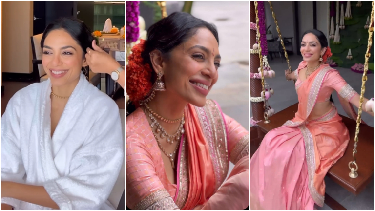 sobhita dhulipala, naga chaitanya, sobhita dhulipala engagement ceremony