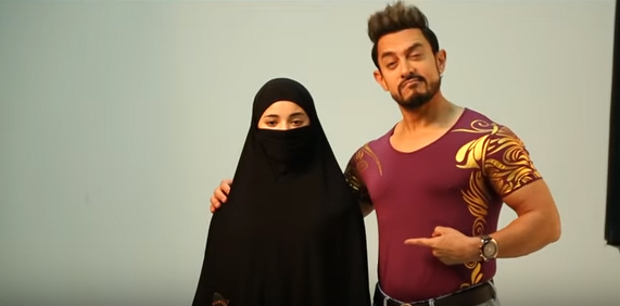 Zaira Wasim and Aamir Khan in Secret Superstar