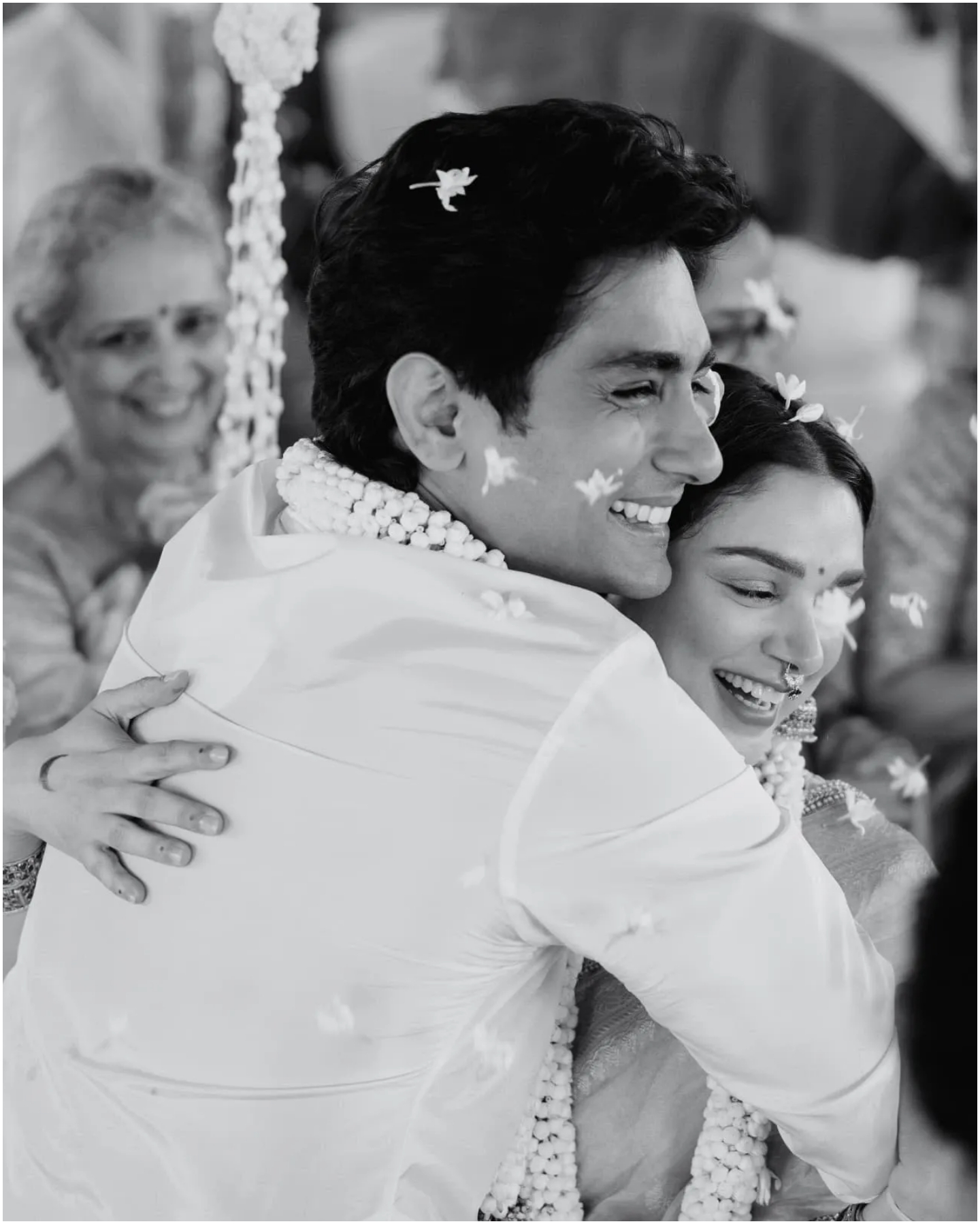 The happiness after getting married