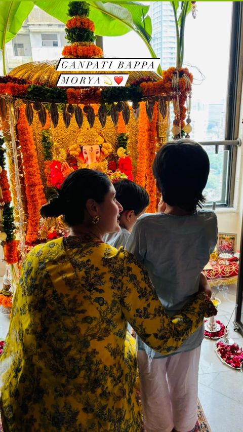 Kareena Kapoor with kids