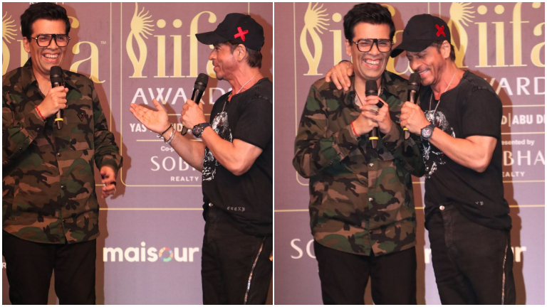 Shah Rukh Khan roasts Karan Johar for hosting shows more than making films; quips, “Picture bhi bana mere bhai”- WATCH