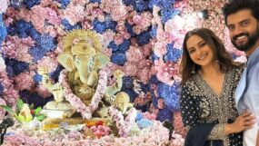 sonakshi sinha, zaheer iqbal, ganesh chaturthi,