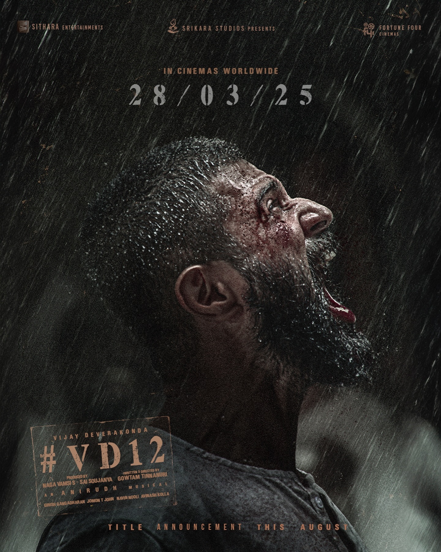 Vijay Deverakonda starrer VD 12 Poster