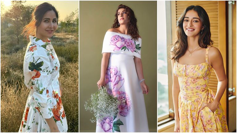 Floral Dresses of katrina kaif, tahira kashyap, deepika padukone, kriti sanon, ananya panday