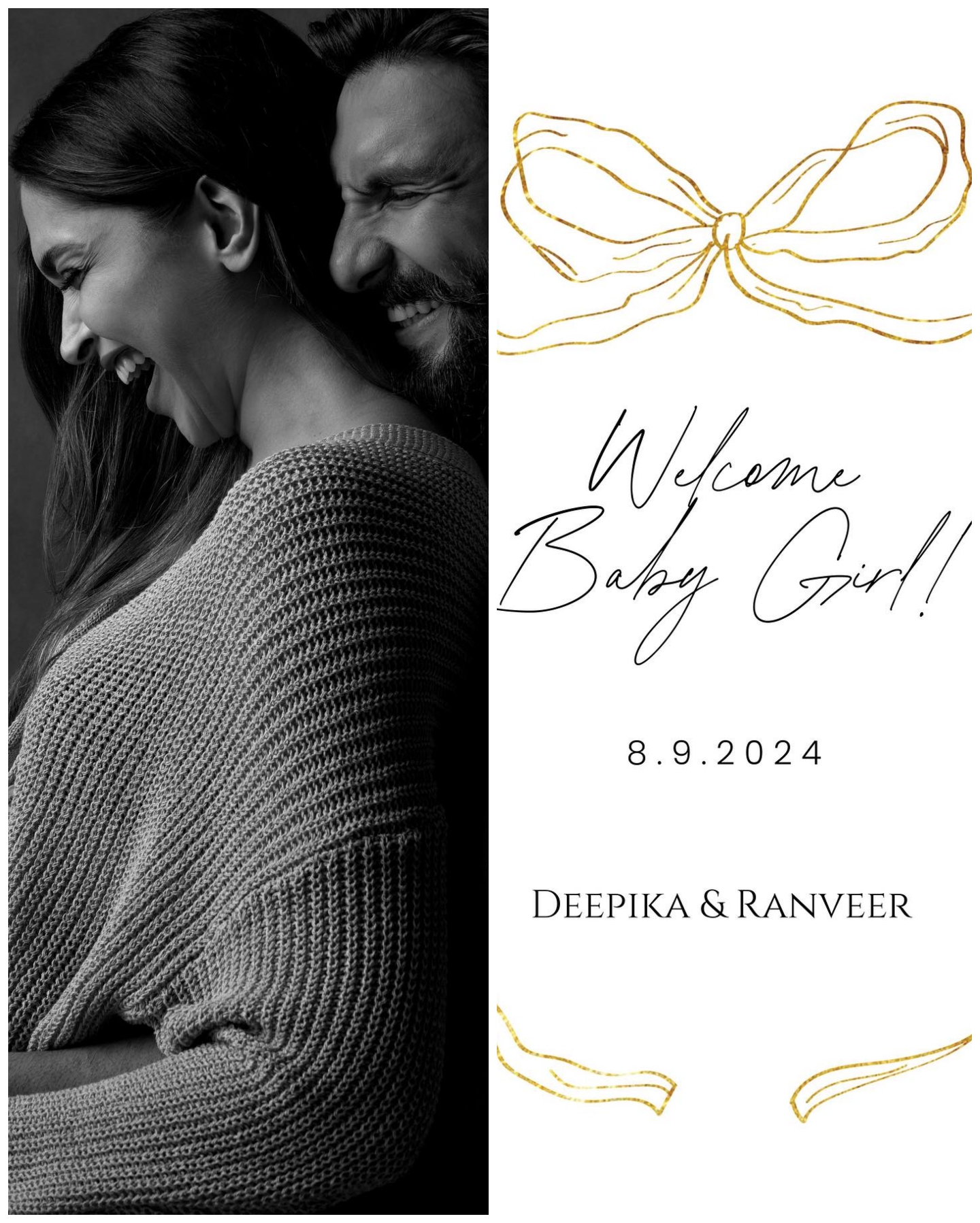 Deepika Padukone and Ranveer Singh blessed with a baby girl