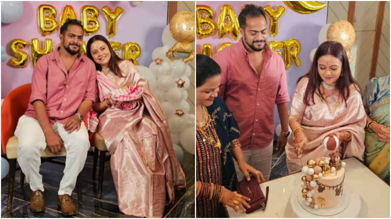 devoleena bhattacharjee, devoleena bhattacharjee baby shower, devoleena bhattacharjee pregnancy