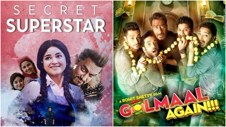 Secret Superstar vs Golmaal 4