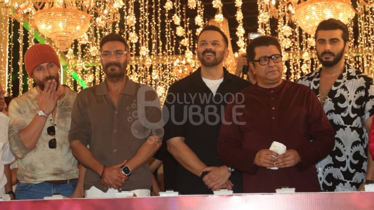 Singham Again's Rohit Shetty, Ajay Devgn, Tiger Shroff & Arjun Kapoor attend Diwali celebration