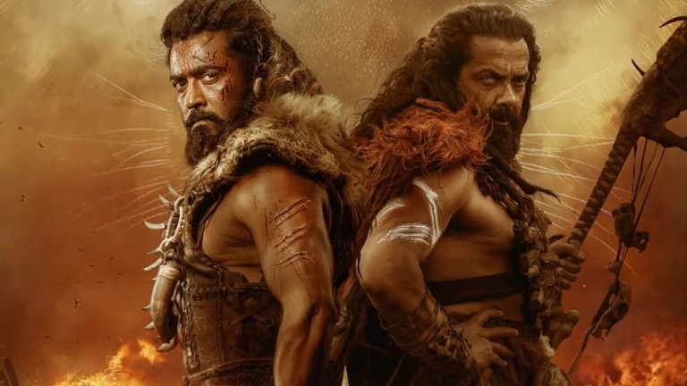 Suriya and Bobby Deol in a still from Kanguva