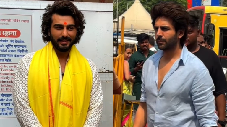 arjun kapoor, kartik aaryan, siddhivinayak temple,