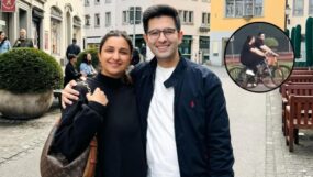 parineeti chopra, raghav chadha, cycling,