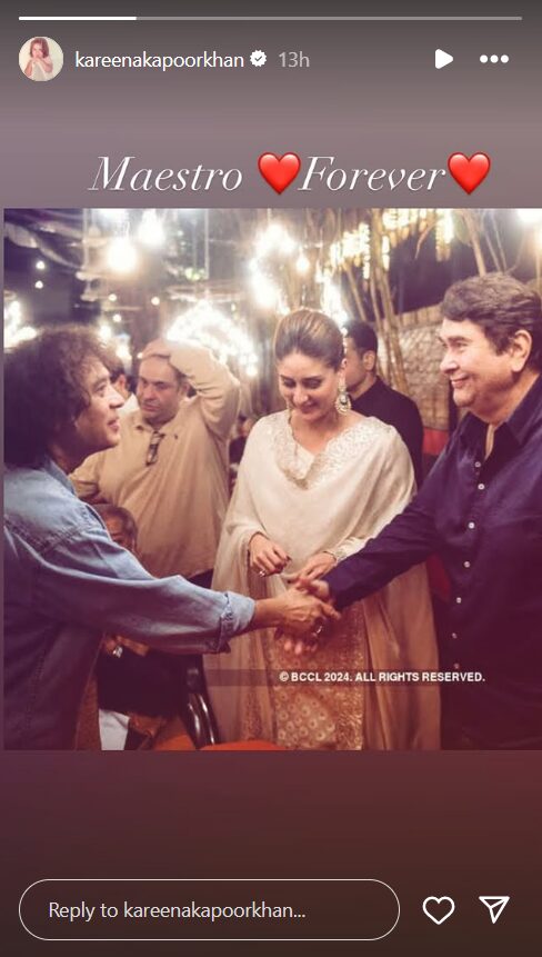 Kareena Kapoor pays tribute to Zakir Hussain