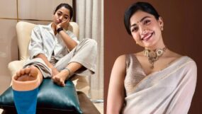 rashmika mandanna, rashmika, rashmika team, rashmika leg injury, rashmika heath update, rashmika leg injury,